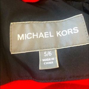 Boys Michael Kors size 5/6 Winter Jacket with hood and fleece lining
